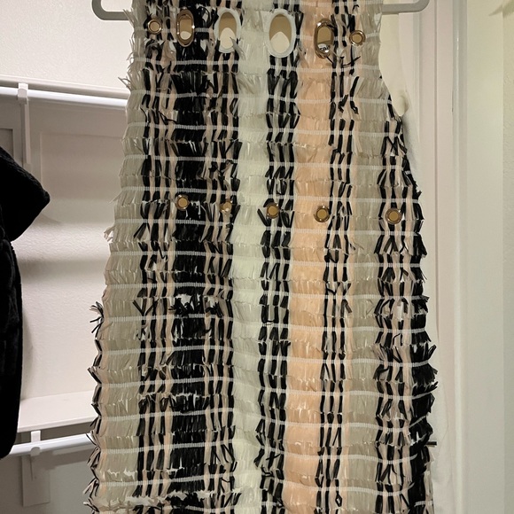 Self-Portrait Pink and Black Sleeveless Dress - Picture 10 of 10